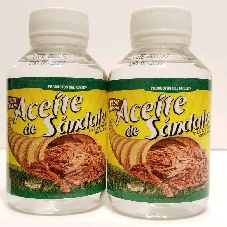 2X SANDALWOOD OIL Massage Aromatherapy ACEITE DE SNDALO Para Masajes 120 ml
