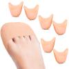 Zhanmai 6 Pcs Toe Cover Protectors for Women Silicone Toe Pouch Caps Gel Pads Pointe Shoes Protectors Gel Ballet Dance Sock Pads with Breathable Hole for Ball of Foot Metatarsal(Beige) view 1