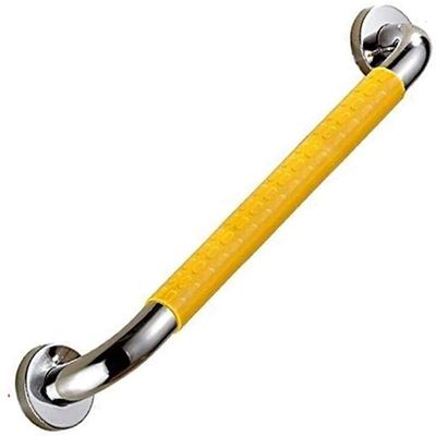 HongLianRiven Bath Handle Towel Rail Safety Grab Bar, Bathtub Handrail Elderly Toilet Support Handle Shower Room Anti-Slip Grip Metal Armrest (Color : White, Size : 38cm)