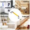 HongLianRiven Bath Handle Towel Rail Safety Grab Bar, Bathtub Handrail Elderly Toilet Support Handle Shower Room Anti-Slip Grip Metal Armrest (Color : White, Size : 38cm) view 3
