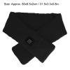 Restokki Heating Scarf, USB Powered Adjustable Washable Skin Friendly Electric Heated Scarf for Women Men Winter Warm (80 * 8.5 * 2cm)(Black) view 2