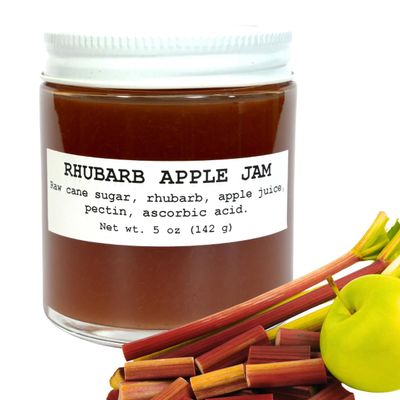 Smoke Camp Crafts Rhubarb Apple Jam, 5 oz - Craft, Gourmet, Unusual Jams & Jellies Made in West Virginia, USA
