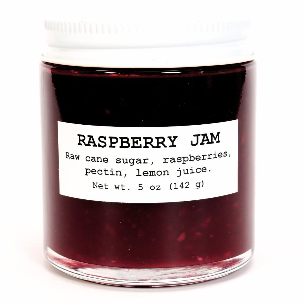 Smoke Camp Crafts Raspberry Jam, 5 oz - Craft, Gourmet, Unusual Jams & Jellies Made in West Virginia, USA