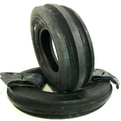 Two 400x15, 400-15, 4.00x15, 4.00-15 3 Rib Front Tractor Tires With Tubes F2