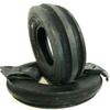Two 400x15, 400-15, 4.00x15, 4.00-15 3 Rib Front Tractor Tires With Tubes F2 view 1