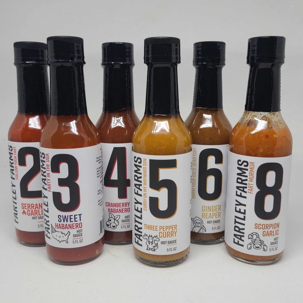 All Hot Sauces Pack by Fartley Farms