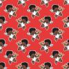 Cute African American Cupid Black Wrapping Paper Premium Valentine's Day Gift Wrap Party Decoration (12 foot x 30 inch roll) view 2