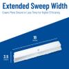 SPARTA 41890EC02 Omni Sweep Plastic Push Broom Head, Heavy Duty, Industrial Broom With Color Code System For Outdoor, Indoor, Garage, Concrete, Patio, Kitchen, Bathroom, 18 Inches, White view 4