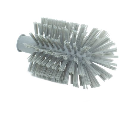SPARTA Industrial Tank Brush Head Pipe Brush Head, Drain Brush with 3/4" Thread Hole (Handle Not Included) for Commercial Use, Plastic, 4 x 7.1 Inches, Gray, (Pack of 6)