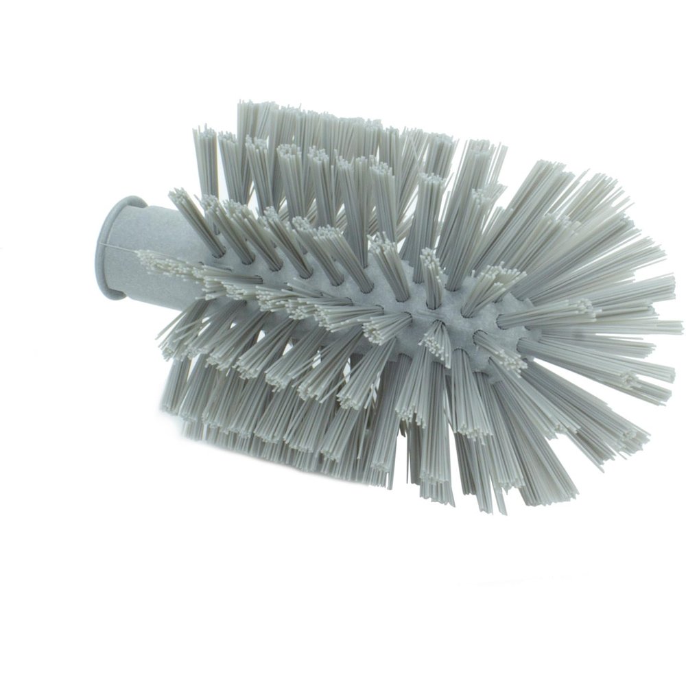 SPARTA Industrial Tank Brush Head Pipe Brush Head, Drain Brush with 3/4" Thread Hole (Handle Not Included) for Commercial Use, Plastic, 4 x 7.1 Inches, Gray, (Pack of 6)