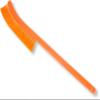 SPARTA Plastic Narrow Radiator Brush for Dusting Between Radiators, Vents, And Ducts, 24 Inches, Orange, (Pack of 6) view 1