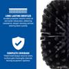 SPARTA Tank and Kettle Scrub Brush Heavy-Duty Tile Brush, Color-Coded and Handle Compatible (Sold Separately) for Optimal Access In Spacious Containers, Plastic, 5.5 X 9.5 Inches, Blue, (Pack of 2) view 3