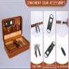 Cigar Humidor,Cigar Case Travel Cigar Humidors with V Cutter, Cigar Punch and Holder, Travel Cigar Humidor, Portable Leather Cigar Cases, Cigar Accessories, Men's Accessories Gift view 3