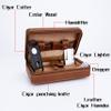 Cigar Humidor,Cigar Case Travel Cigar Humidors with V Cutter, Cigar Punch and Holder, Travel Cigar Humidor, Portable Leather Cigar Cases, Cigar Accessories, Men's Accessories Gift view 4