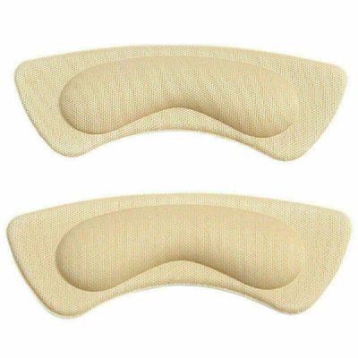 3 Pairs Heel Cushion Pads | Brown/Beige/Black Soft Shoe Grips Liners | Self-Adhesive Foot Care Protectors for Improved Shoe Fit and Comfort, Prevent Heel Slip and Blister