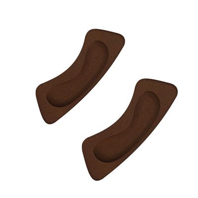 3 Pairs Heel Cushion Pads | Brown/Beige/Black Soft Shoe Grips Liners | Self-Adhesive Foot Care Protectors for Improved Shoe Fit and Comfort, Prevent Heel Slip and Blister