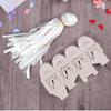 100pcs Couple Design Hollow Luxury Candy Boxes Sweets Gift Favour Case with Ribbon Wedding Decorations Supplies Red view 3