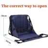 DBMGB Wheelchair Transfer Sling Belt, Patient Transfer Lift Sling Board Belt Waterproof Transfer Emergency Evacuation Chair for Seniors, Bedridden, Disabled and Obesity, Rugged and Durable view 2