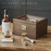 CASE ELEGANCE Belmont Glass Top Humidor Easy Humidification System, Thick Cedar, Accurate Digital Hygrometer, Leather Wrapped, Brown, Holds 30-60 Cigars view 2