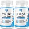 (2 Pack) Remind Solution for Memory Advanced Cognitive Brain Health Function Focus Max Concentration Recall Supplement (120 Capsules) view 1