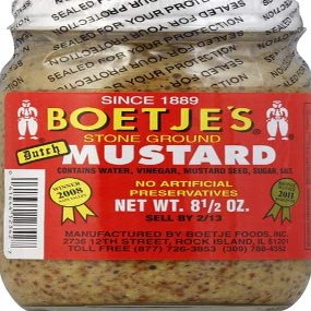 Boetje Foods Inc. Mustard, Dutch, 8.50 Ounce (Pack of 6) - Pack of 2