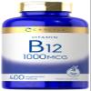 Carlyle Vitamin B12 1000 mcg | 400 Tablets | Vegetarian, Non-GMO, Gluten Free Supplement view 1