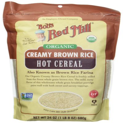 Bob's Red Mill Organic Brown Rice Hot Cereal, 24oz (Pack of 4) - Non GMO, Whole Grain, Vegan, Kosher