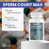 America Medic & Science Sperm Count Max (60 Capsules) | Male Fertility Supplement | Enhances Sperm Count and Reproductive Health | Prenatal Vitamins for Men | with Zinc, CoQ10, Vitamin C, B2, and B12 view 2