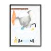 Stupell Industries Children's Baby Elephant Bubble Bath Rubber Duck Bathroom, Design by Erica Billups view 1