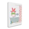 Stupell Industries Children's Farm Cow Bath Tub Bunny Slippers Bathroom, Design by Erica Billups view 3