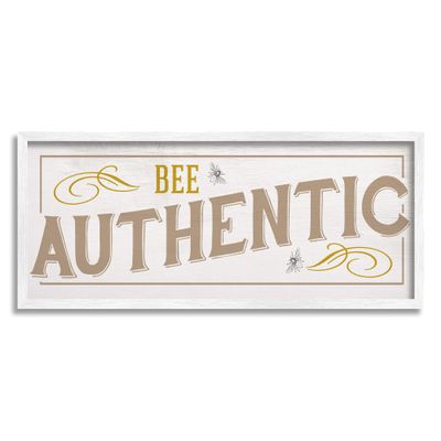 Stupell Industries Vintage Bee Authentic Sentiment Insect Pun, Design by Daphne Polselli