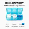 e-Pill 6 Times a Day 7 Day Weekly Pill Organizer  Large Capacity Rainbow Multicolor Pill Box for Vitamins & Medication view 2