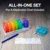 e-Pill 6 Times a Day 7 Day Weekly Pill Organizer  Large Capacity Rainbow Multicolor Pill Box for Vitamins & Medication view 3