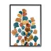 Stupell Industries Bold Ginkgo Leaf Arrangement Blue Orange Modern Botanicals, Design by Albert Koetsier view 1