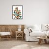 Stupell Industries Bold Ginkgo Leaf Arrangement Blue Orange Modern Botanicals, Design by Albert Koetsier view 2