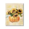 Stupell Industries Give Thanks Phrase Orange Pumpkin Sunflower Floral Burst, Design by Ziwei Li view 1