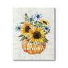 Stupell Industries Hello Autumn Phrase Blue Thistle Sunflower Pumpkin, Design by Ziwei Li view 1