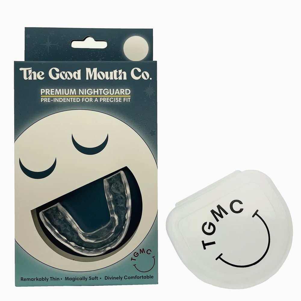 The Good Mouth Co. Premium Boil & Bite Nightguard | Pre-indented for a Precise Fit | Clenching, Grinding Teeth, Bruxism, & TMJ | Soothes Headaches, Earaches, & Snoring | Kids and Adults (Large)