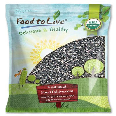 Organic Blue Corn Kernels, 10 Pounds - Non-GMO, Whole Dried Kernels, Vegan, Bulk. Cereal Grain. Good Source of Vitamin B6, Phosphorus. Great for Grinding. Perfect for Stews, Casseroles, Soups