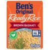 BEN'S ORIGINAL Ready Rice Brown Basmati Rice, Easy Dinner Side, 8.5 oz Pouch (Pack of 12) view 3
