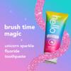 Hello Unicorn Sparkle Kids Toothpaste with Fluoride, Bubble Gum Toothpaste, 4.2 Oz Tube (Pack of 3) view 2
