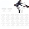 Air Bag Nosepads,Butterfly Shape,Adhesive Eyeglass Nose Pads Anti-Slip Nose Pads Comfortable Air Chamber Nose Pads for Eyeglasses Sunglasses Spectacles,10 Pairs,Transparent,1.8mm view 1
