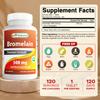 Best Naturals Bromelain 500mg 120 Tablets (120 Count (Pack of 3)) view 2
