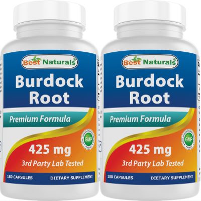Best Naturals Burdock Root 425 mg 180 Capsules (180 Count (Pack of 2))