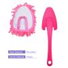 MECCANIXITY Microfiber Chenille Duster Washable Cleaning Brush Dusting Tool for Computer, Keyboard, Window, Furniture, Home, Kitchen, Office, Pink view 3