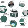 HEWEI WORKS Lockable Medication Box with Portable Storage Case, 10.2''x 6.8''x 6.8'', Childproof Medicine Lock Organizer, Lockbox for Secure Cash, Jewelry, ID Documents (Green/Small) view 4