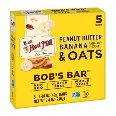 Bob's Red Mill Bar Oat Pb Banana 5Pk, 8.67 Oz (Pack of 6)