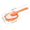 MECCANIXITY Microfiber Chenille Duster Washable Cleaning Brush Dusting Tool for Computer, Keyboard, Window, Furniture, Home, Kitchen, Office, Orange, Pack of 2 view 2