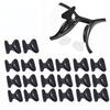 Air Bag Nosepads,Butterfly Shape,Adhesive Eyeglass Nose Pads Anti-Slip Nose Pads Comfortable Air Chamber Nose Pads for Eyeglasses Sunglasses Spectacles,10 Pairs,Black,2.8mm view 1