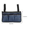 12.66.9in Sofa Armrest Organizer,Multifunctional Wheelchair Side Hanging Bag,Large Capacity Multiple Pockets Armrest Storage Pouch for Stroller Electric Wheelchair Walker Scooter (Army_Green) view 2